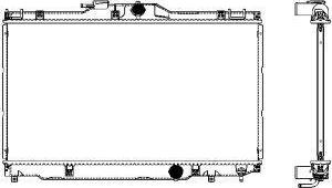 SAKURA Automotive 3461-1033 - Radiators, Motora dzesēšanas sistēma autodraugiem.lv