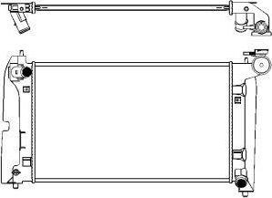 SAKURA Automotive 3461-1029 - Radiators, Motora dzesēšanas sistēma autodraugiem.lv