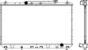 SAKURA Automotive 3461-1028 - Radiators, Motora dzesēšanas sistēma autodraugiem.lv