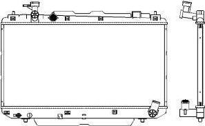 SAKURA Automotive 3461-1027 - Radiators, Motora dzesēšanas sistēma autodraugiem.lv