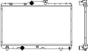 SAKURA Automotive 3461-1076 - Radiators, Motora dzesēšanas sistēma autodraugiem.lv