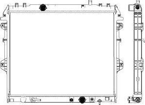 SAKURA Automotive 3461-1072 - Radiators, Motora dzesēšanas sistēma autodraugiem.lv