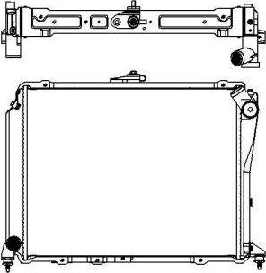 SAKURA Automotive 3462-1007 - Radiators, Motora dzesēšanas sistēma autodraugiem.lv