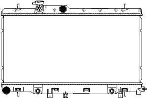 SAKURA Automotive 3421-1004 - Radiators, Motora dzesēšanas sistēma autodraugiem.lv