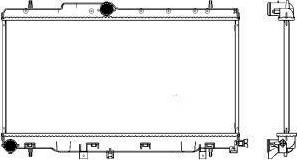 SAKURA Automotive 3421-1006 - Radiators, Motora dzesēšanas sistēma autodraugiem.lv