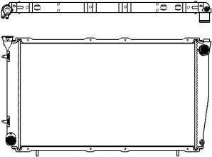 SAKURA Automotive 3421-1001 - Radiators, Motora dzesēšanas sistēma autodraugiem.lv