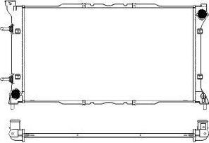 SAKURA Automotive 3421-1002 - Radiators, Motora dzesēšanas sistēma autodraugiem.lv