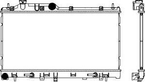 SAKURA Automotive 3421-1036 - Radiators, Motora dzesēšanas sistēma autodraugiem.lv