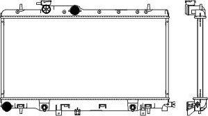 SAKURA Automotive 3421-1030 - Radiators, Motora dzesēšanas sistēma autodraugiem.lv