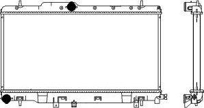 SAKURA Automotive 3421-1031 - Radiators, Motora dzesēšanas sistēma autodraugiem.lv