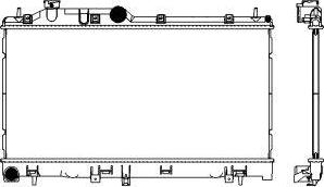 SAKURA Automotive 3421-1033 - Radiators, Motora dzesēšanas sistēma autodraugiem.lv