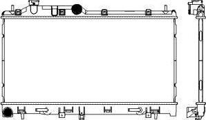 SAKURA Automotive 3421-1029 - Radiators, Motora dzesēšanas sistēma autodraugiem.lv