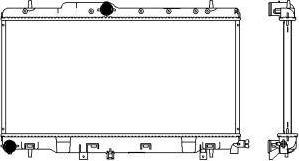 SAKURA Automotive 3421-1024 - Radiators, Motora dzesēšanas sistēma autodraugiem.lv