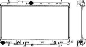 SAKURA Automotive 3421-1026 - Radiators, Motora dzesēšanas sistēma autodraugiem.lv