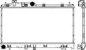 SAKURA Automotive 3421-1028 - Radiators, Motora dzesēšanas sistēma autodraugiem.lv