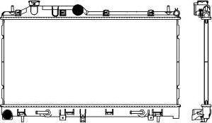 SAKURA Automotive 3421-1023 - Radiators, Motora dzesēšanas sistēma autodraugiem.lv