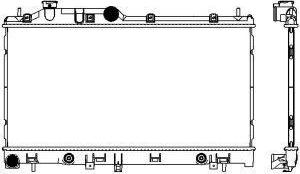 SAKURA Automotive 3421-1022 - Radiators, Motora dzesēšanas sistēma autodraugiem.lv