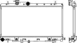 SAKURA Automotive 3421-1027 - Radiators, Motora dzesēšanas sistēma autodraugiem.lv