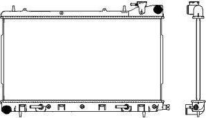 SAKURA Automotive 3421-8502 - Radiators, Motora dzesēšanas sistēma autodraugiem.lv