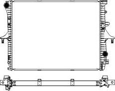 SAKURA Automotive 3472-1001W - Radiators, Motora dzesēšanas sistēma autodraugiem.lv