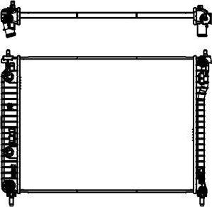 SAKURA Automotive 3571-8501 - Radiators, Motora dzesēšanas sistēma autodraugiem.lv