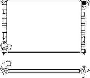 SAKURA Automotive 3661-1001 - Radiators, Motora dzesēšanas sistēma autodraugiem.lv