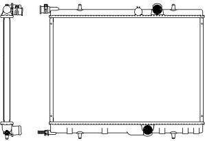 SAKURA Automotive 3621-1002 - Radiators, Motora dzesēšanas sistēma autodraugiem.lv