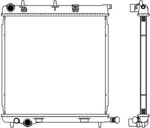 SAKURA Automotive 3621-8501 - Radiators, Motora dzesēšanas sistēma autodraugiem.lv