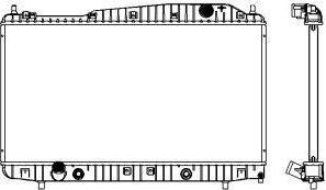 SAKURA Automotive 3141-1008 - Radiators, Motora dzesēšanas sistēma autodraugiem.lv