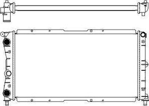 SAKURA Automotive 3151-1005 - Radiators, Motora dzesēšanas sistēma autodraugiem.lv