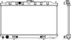 SAKURA Automotive 3341-1059 - Radiators, Motora dzesēšanas sistēma autodraugiem.lv