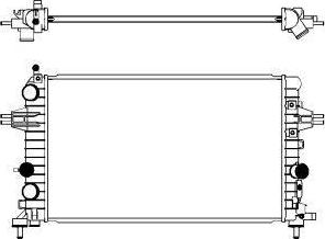 SAKURA Automotive 3351-1009 - Radiators, Motora dzesēšanas sistēma autodraugiem.lv