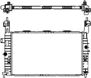 SAKURA Automotive 3351-1003 - Radiators, Motora dzesēšanas sistēma autodraugiem.lv