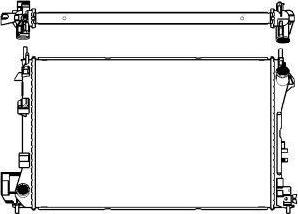 SAKURA Automotive 3351-1002 - Radiators, Motora dzesēšanas sistēma autodraugiem.lv