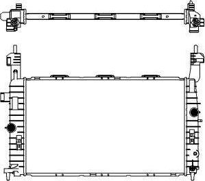 SAKURA Automotive 3351-1014 - Radiators, Motora dzesēšanas sistēma autodraugiem.lv