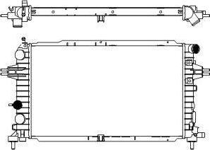 SAKURA Automotive 3351-1010 - Radiators, Motora dzesēšanas sistēma autodraugiem.lv