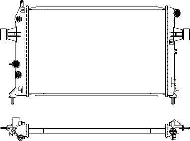 SAKURA Automotive 3351-1030 - Radiators, Motora dzesēšanas sistēma autodraugiem.lv