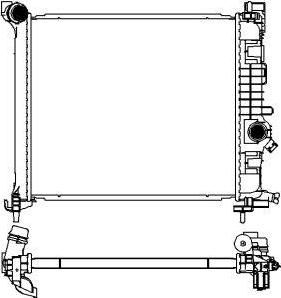 SAKURA Automotive 3351-8502 - Radiators, Motora dzesēšanas sistēma autodraugiem.lv