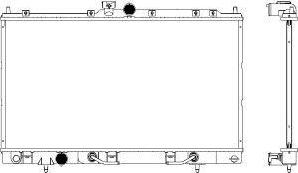 SAKURA Automotive 3321-1007 - Radiators, Motora dzesēšanas sistēma autodraugiem.lv