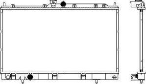 SAKURA Automotive 3321-1014 - Radiators, Motora dzesēšanas sistēma autodraugiem.lv