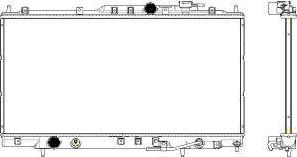 SAKURA Automotive 3321-1029 - Radiators, Motora dzesēšanas sistēma autodraugiem.lv