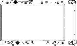 SAKURA Automotive 3321-1028 - Radiators, Motora dzesēšanas sistēma autodraugiem.lv