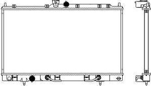 SAKURA Automotive 3321-1023 - Radiators, Motora dzesēšanas sistēma autodraugiem.lv