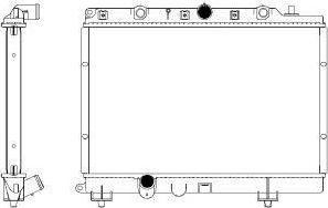 SAKURA Automotive 3261-1002 - Radiators, Motora dzesēšanas sistēma autodraugiem.lv