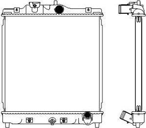 SAKURA Automotive 3211-1047 - Radiators, Motora dzesēšanas sistēma autodraugiem.lv