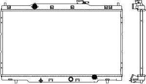 SAKURA Automotive 3211-1038 - Radiators, Motora dzesēšanas sistēma autodraugiem.lv