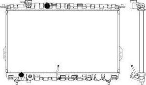 SAKURA Automotive 3221-1007 - Radiators, Motora dzesēšanas sistēma autodraugiem.lv