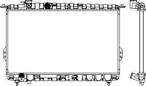 SAKURA Automotive 3221-1029 - Radiators, Motora dzesēšanas sistēma autodraugiem.lv