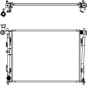 SAKURA Automotive 3221-1028 - Radiators, Motora dzesēšanas sistēma autodraugiem.lv