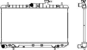 SAKURA Automotive 3221-1027 - Radiators, Motora dzesēšanas sistēma autodraugiem.lv